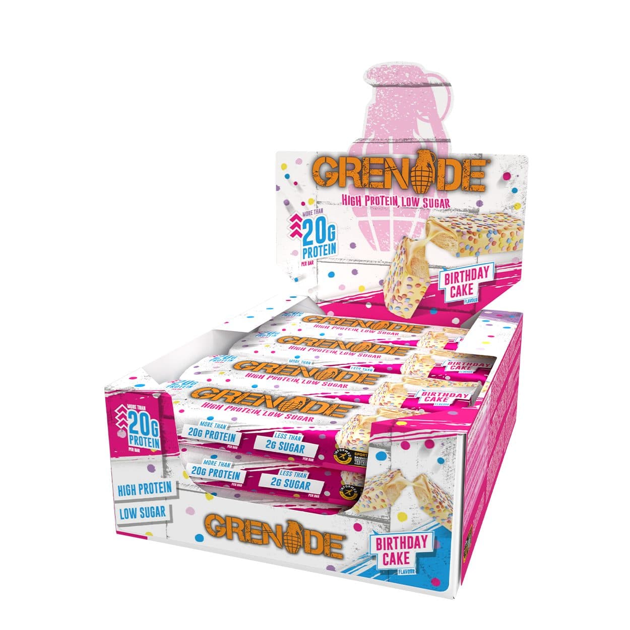 Grenade Birthday Cake Protein Bar